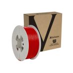 3D Printer Filament Verbatim PLA 1.75mm Spool of 1Kg Red (55320)