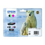 Πακέτο 4 Μελανιών EPSON 26 T261640 Polar Bear Multipack Black/Cyan/Magenta/Yellow (C13T26164010)