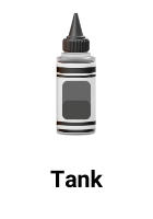 Εκτυπωτής Tank Η Εικόνα επισημαίνει ότι ο εκτυπωτής ανήκει στην τεχνολογία Tank