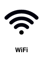 Σύνδεση με WiFi   Η Εικόνα επισημαίνει ότι ο εκτυπωτής μπορεί να συνδεθεί με WiFi